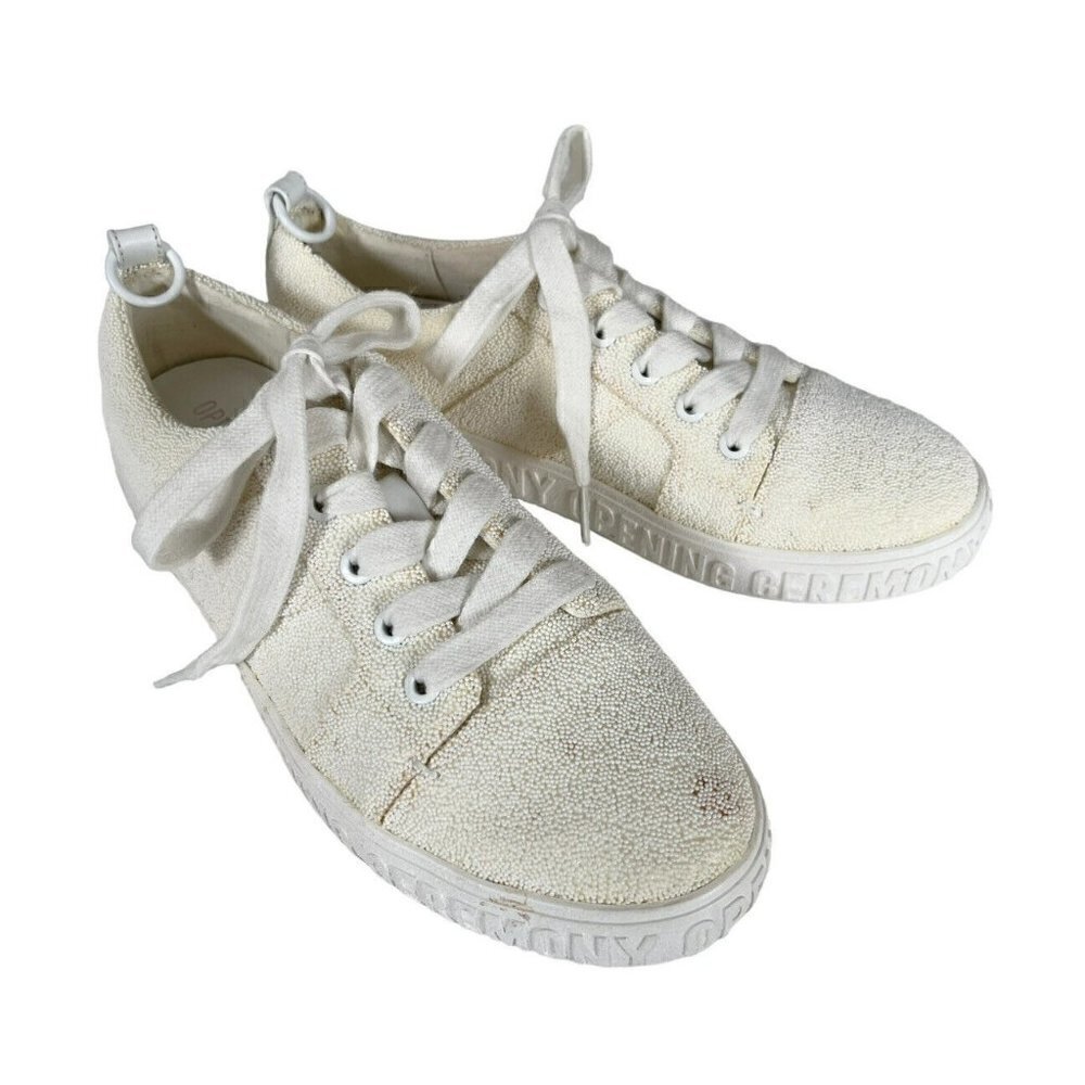 OPENING CEREMONY Caviar Beaded Sneakers White (Off White) Women’s Sz 39 (US 8.5)